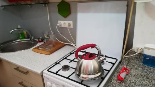 Dapur atau dapur kecil di Center Apartment