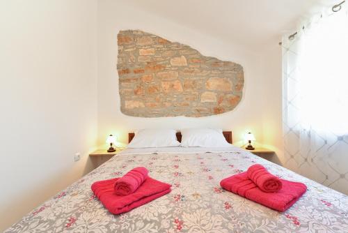 Postel nebo postele na pokoji v ubytování House Bruno 1735