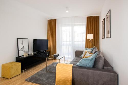 Apartamenty Złota 15-Chęcińska Street休息區