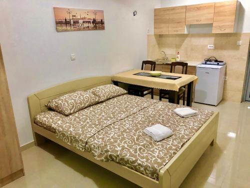 Krevet ili kreveti u jedinici u okviru objekta Apartmani Maja