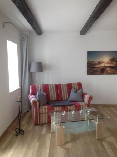 Χώρος καθιστικού στο Ferienwohnung Zweinig 01