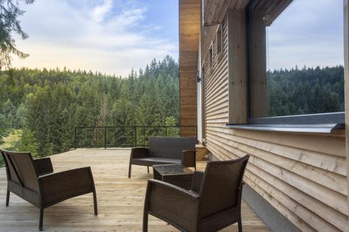 Balcon ou terrasse dans l'établissement Penzion Skaličí