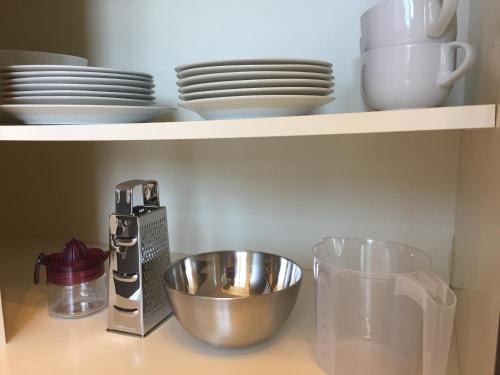 Dapur atau dapur kecil di Le Domus Modern Apartments Cagliari