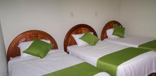 Postel nebo postele na pokoji v ubytování Alojamiento "Selva Del Sol"