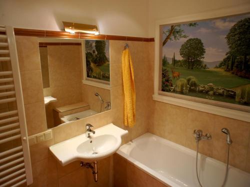 Koupelna v ubytování Appartement Haus Seer