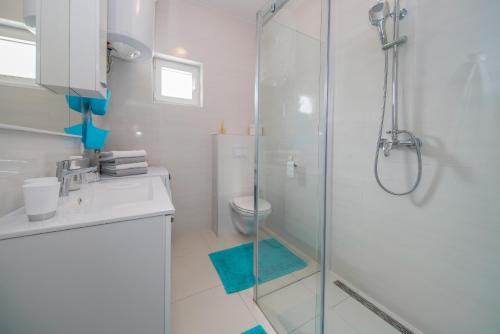 Koupelna v ubytování Guesthouse Klara