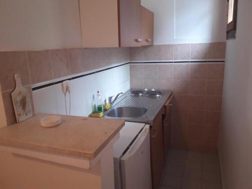 Kuchyň nebo kuchyňský kout v ubytování Apartments Vretenicic