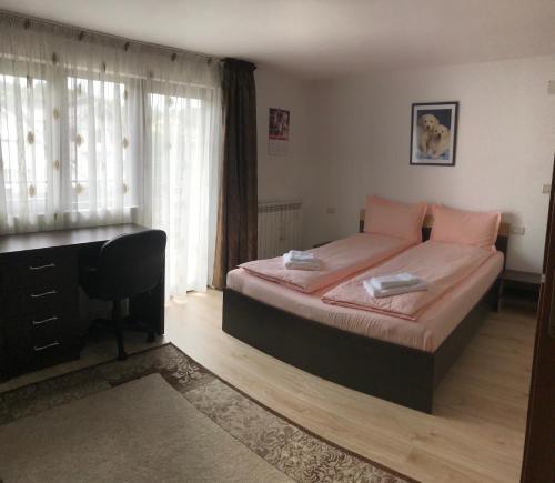 Cama o camas de una habitación en Dor de munte