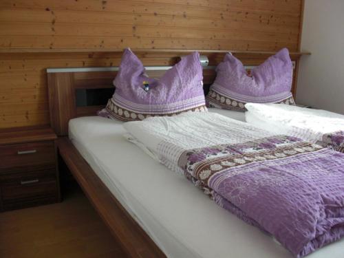 Posteľ alebo postele v izbe v ubytovaní Ferienhaus Reschreiter