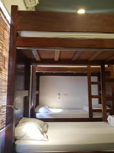 a couple of bunk beds in a room at Micasa Hostels in Puducherry
