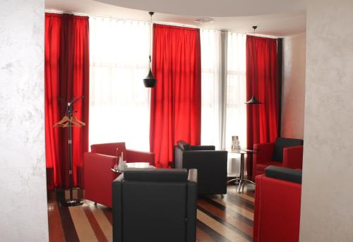 Posezení v ubytování Hotel Kalyna