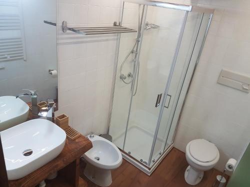 Koupelna v ubytování Casa Ciotoli