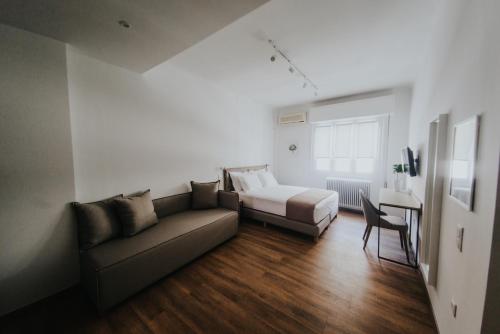 Posezení v ubytování Voulis Attico Rooms & Apartments