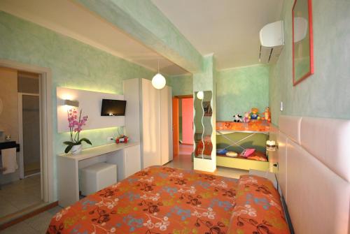 Posteľ alebo postele v izbe v ubytovaní Hotel Prestigio