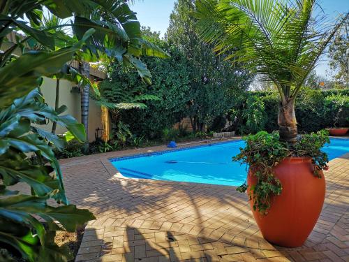 Der Swimmingpool an oder in der Nähe von Rest-a-While Guest House - Pretoria