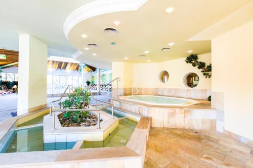 蒂羅爾州塞弗爾德的住宿－伯格瑞斯特澤費爾德酒店，大型客房设有按摩浴缸,