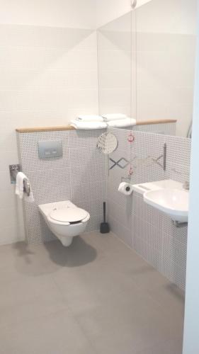Koupelna v ubytování Hotel Faros Gdansk Airport