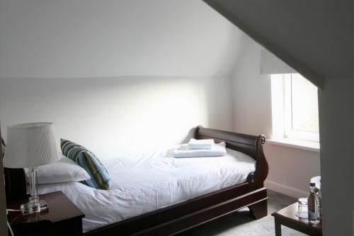 Uma cama ou camas num quarto em Ferndale Lodge