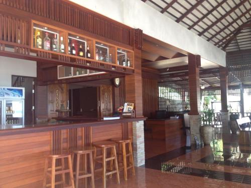 The lounge or bar area at Mac's Bay Resort