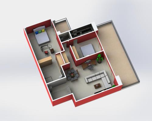 Plano de Don Limpone Apart Hotel