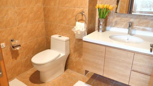  Harbour Island Residences -  Room  picture :   Tea/Coffee maker    Shower    TV                           