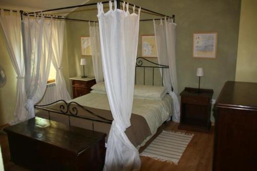 Cama ou camas em um quarto em Villa Elena Buzet