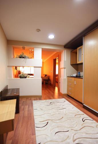 Kuchyň nebo kuchyňský kout v ubytování Surmeli Adana Hotel