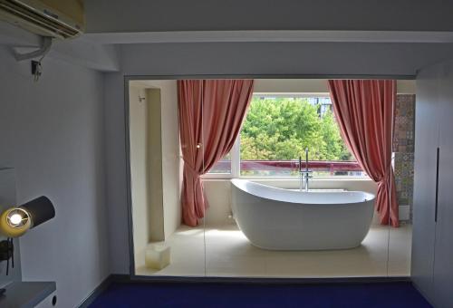 Koupelna v ubytování Hotel Europolis