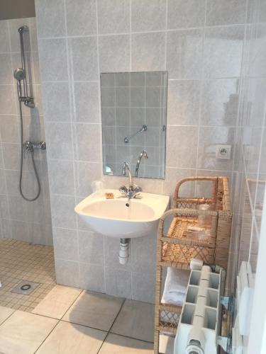 Phòng tắm tại Hôtel Savary