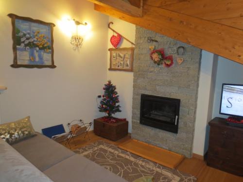 Posezení v ubytování Borgo Alpino Chalet 4