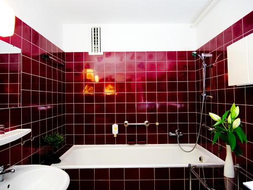 Ванная комната в Hotel Albrechtshof Gohrisch