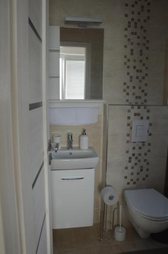 Koupelna v ubytování Apartmány Charlie