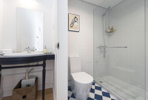Phòng tắm tại Tripas-Coração, São Bento Apartments