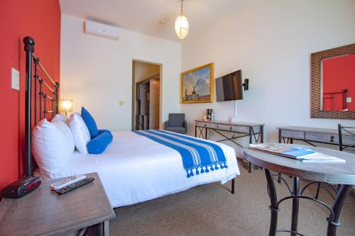 Katil atau katil-katil dalam bilik di Hotel La Casona 30