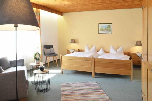 Cama o camas de una habitación en Landhaus Lederer