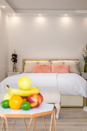 Ένα ή περισσότερα κρεβάτια σε δωμάτιο στο Apartments Mediteraneo