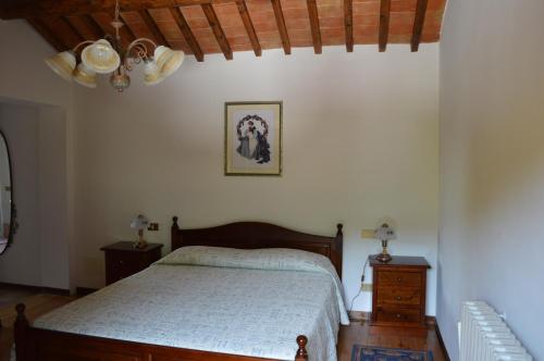 A bed or beds in a room at Colle Del Barbarossa