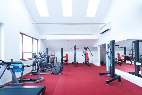Fitness centrum a/nebo fitness zařízení v ubytování Sport relax hotel Na kopečku