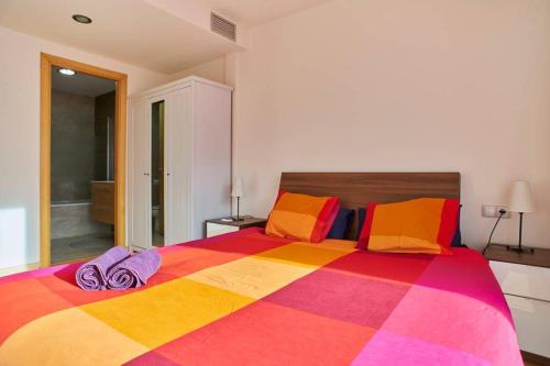 Apartamento Barcelona Cにあるベッド