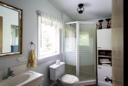 Ванная комната в Chalets Lac Beauport