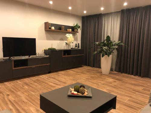 Televisyen dan/atau pusat hiburan di Sinsheim Unterkunft