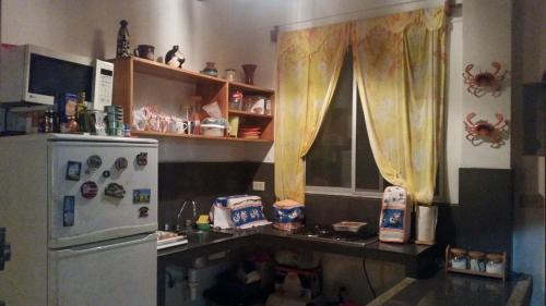Cucina o angolo cottura di Cabaña Cangrejito Olon