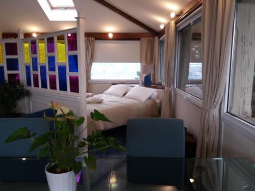 Postel nebo postele na pokoji v ubytování Novecento B&B