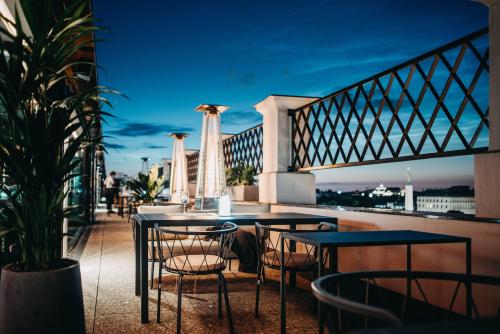 Balcon ou terrasse dans l'établissement Grand Hotel Kempinski Riga