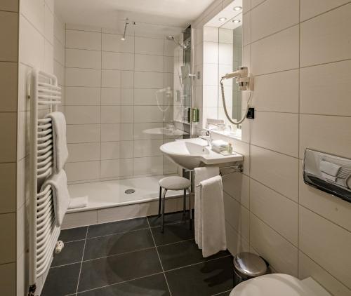 Koupelna v ubytování Hotel Chemnitzer Hof