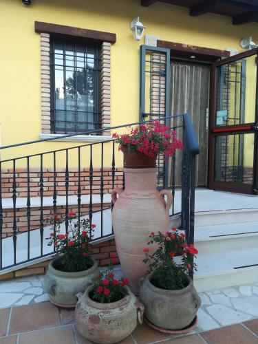 Balkón nebo terasa v ubytování Agriturismo I Tre Ulivi
