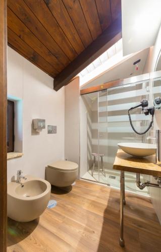 Koupelna v ubytování Hotel Vogue