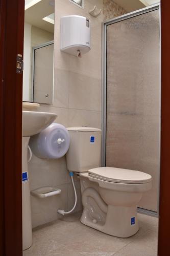 Koupelna v ubytování Hotel Suyusama