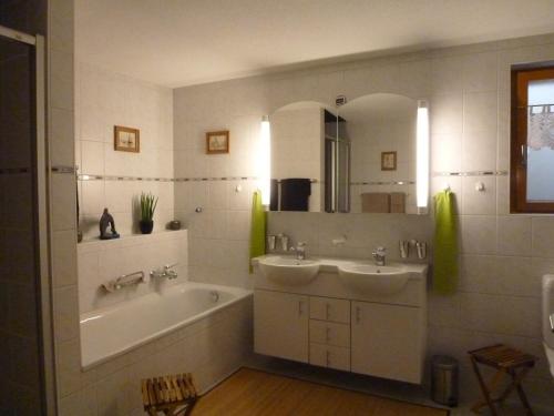 Koupelna v ubytování B&B Haussener