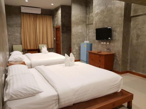 Кровать или кровати в номере D Huahin Vintage & Loft